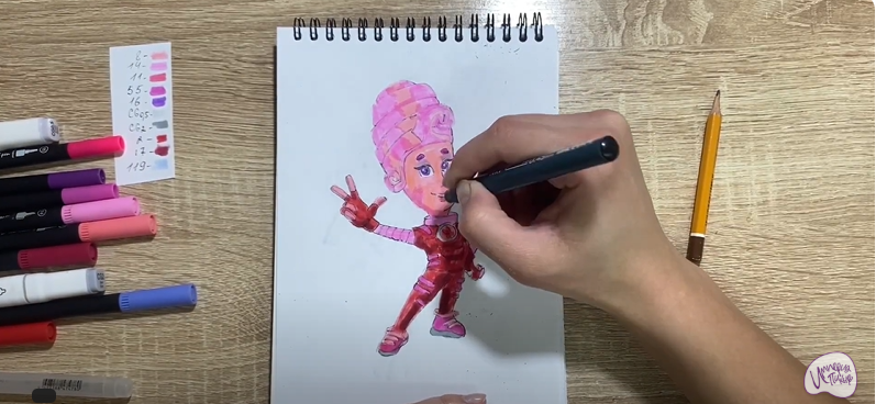 Рисуем Мася из "Фиксиков"