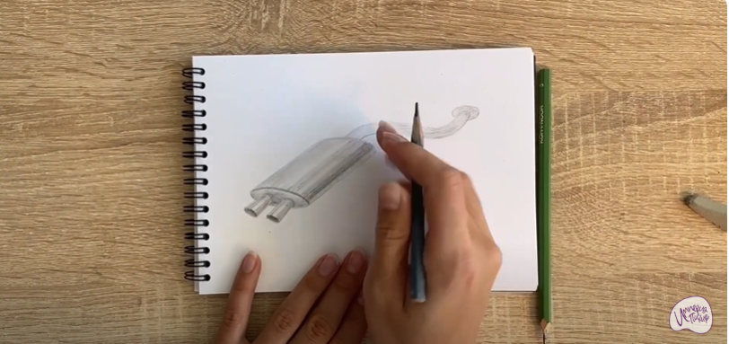 Рисуем Глушитель