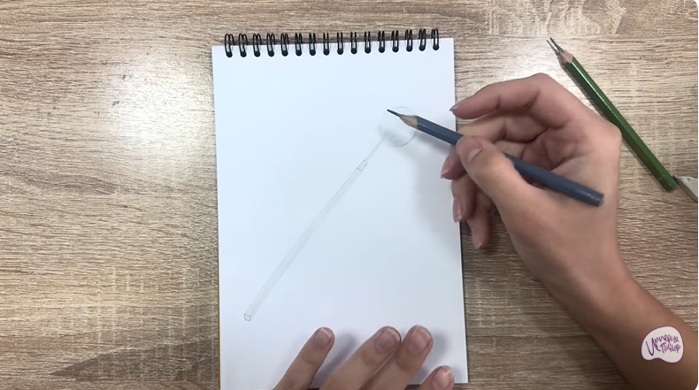 Рисуем Стоматологическое зеркало