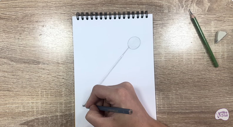 Рисуем Стоматологическое зеркало