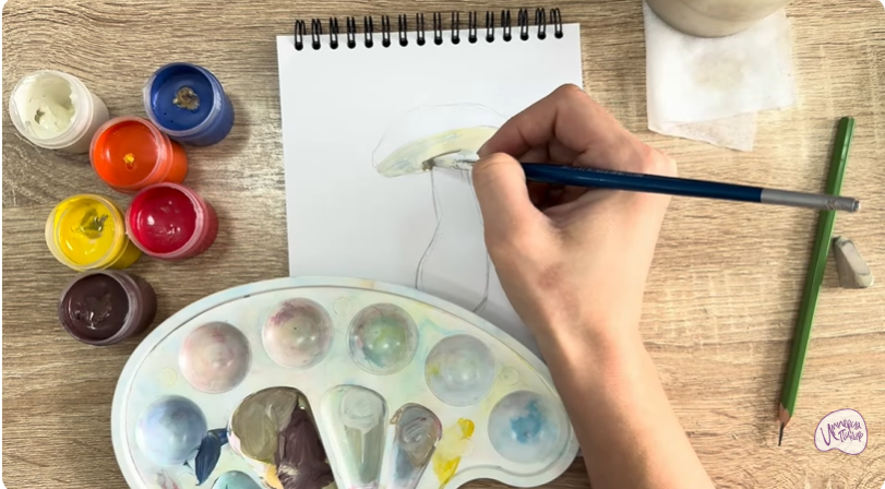 Рисуем Жёлчный гриб