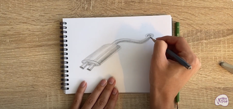 Рисуем Глушитель