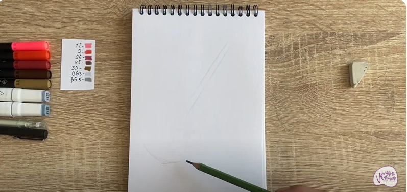 Рисуем Электрогитара