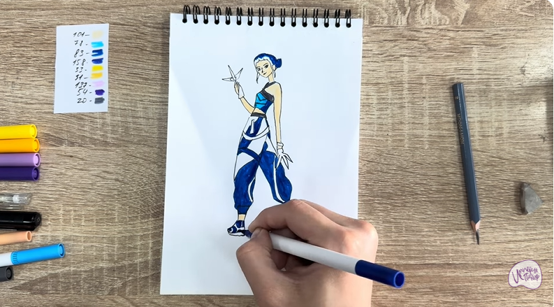 Рисуем Зои из "Кейпоп"