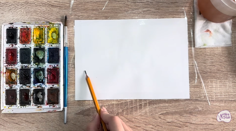 Рисуем Озеро Сукко