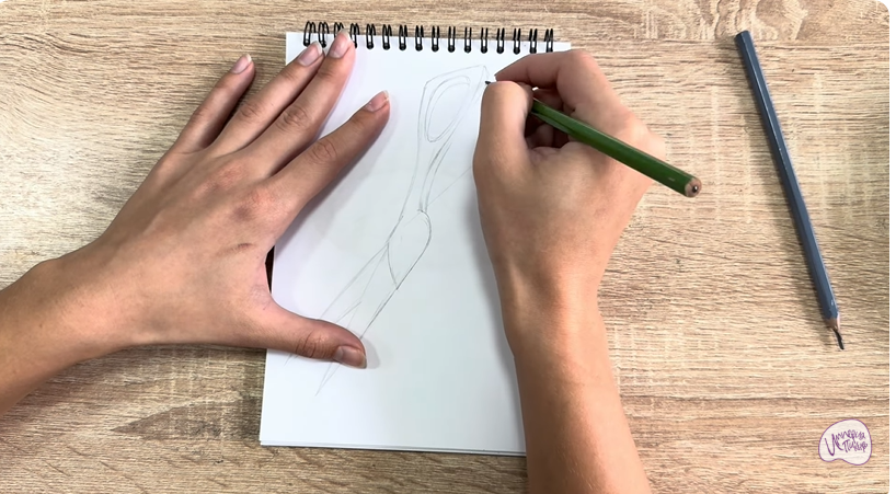 Рисуем Кухонные ножницы