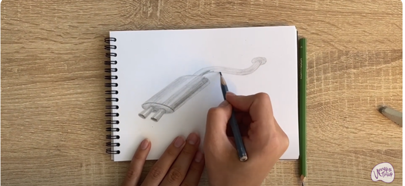 Рисуем Глушитель