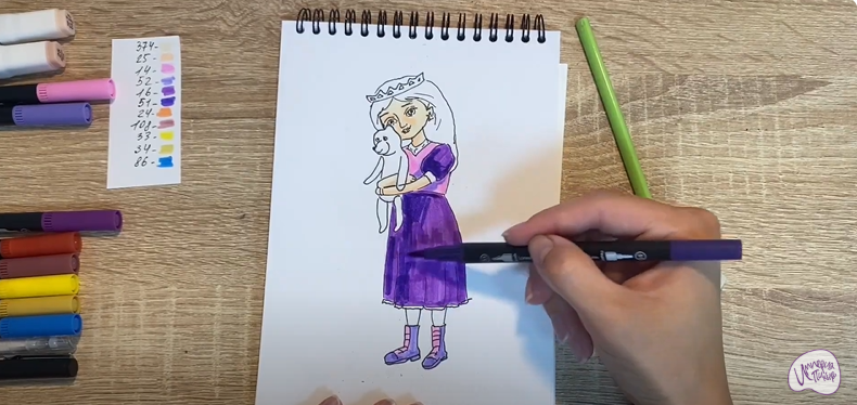 Рисуем Соня из "Царевны"