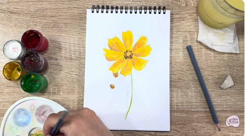 Рисуем Кореопсис
