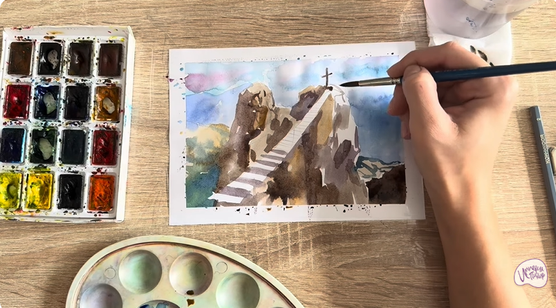 Рисуем Гора Ай-Петри