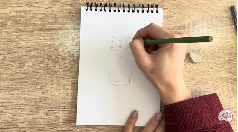 Рисуем Газовый баллон