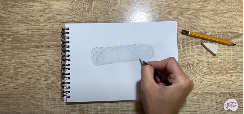 Рисуем Ролик массажный