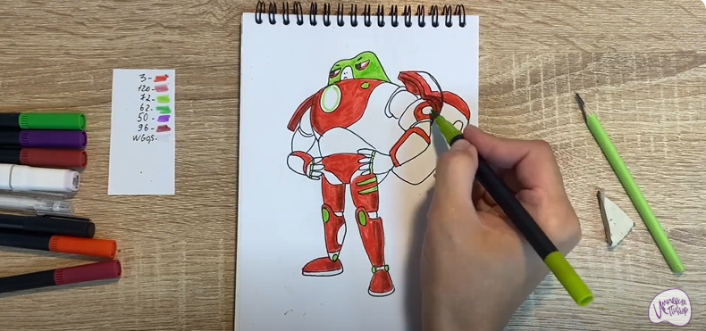 Рисуем Супергерой из "Геройчики"