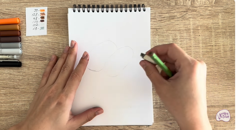 Рисуем Пирожное Картошка