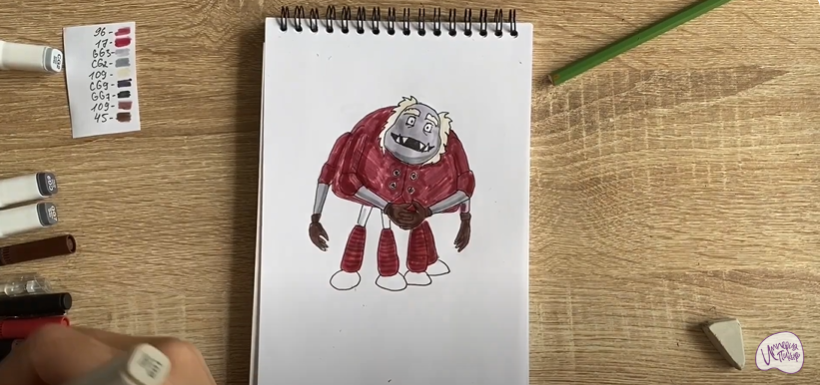 Рисуем Шнюк из "Лунтика"
