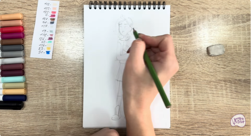 Рисуем Рина Винилион из" Доктор Динозавров"