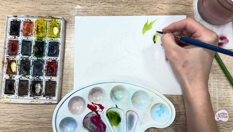 Рисуем Таволга