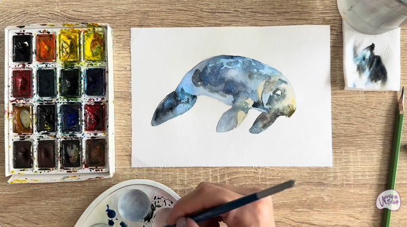 Рисуем Дюгонь