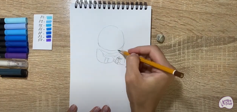 Рисуем Печаль из "Головоломки 2"