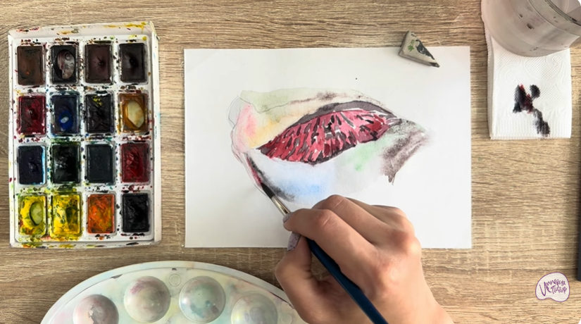 Рисуем Жабры рыбы