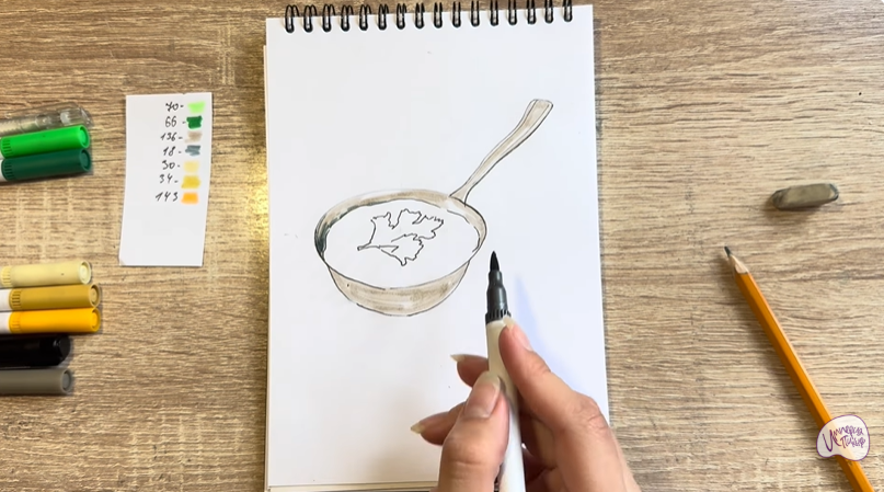 Рисуем Жульен куринный