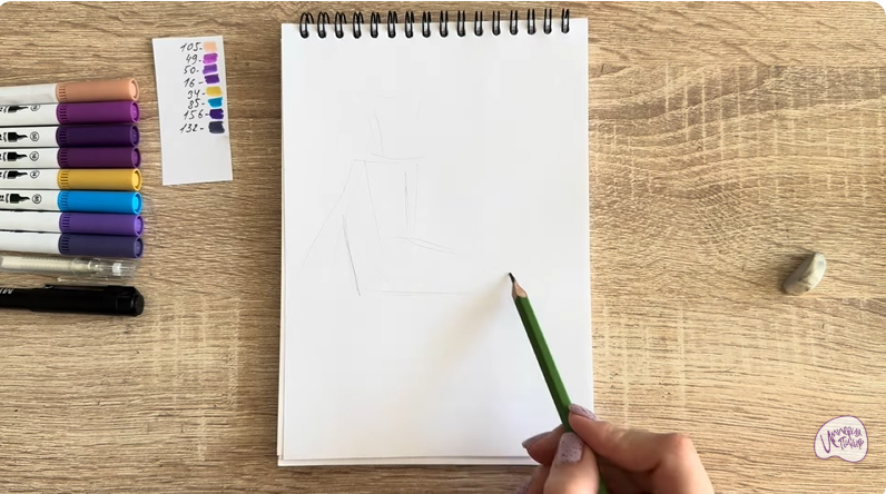 Рисуем Шамаханская Царица из "Три богатыря"