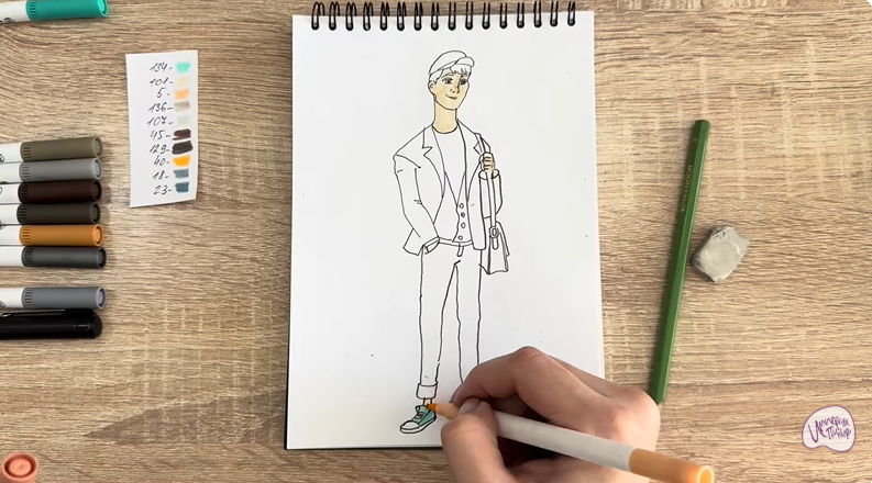 Рисуем Тадаши Хамада из «Города героев»