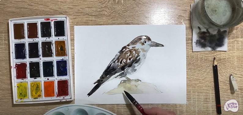 Рисуем Кедровка