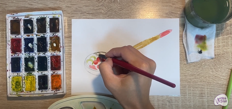 Рисуем Деревянная ложка