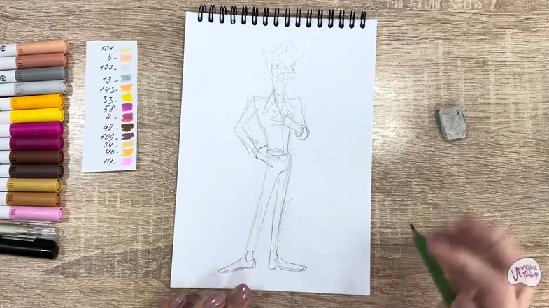 Рисуем Супербро из «Доктор Динозавров»