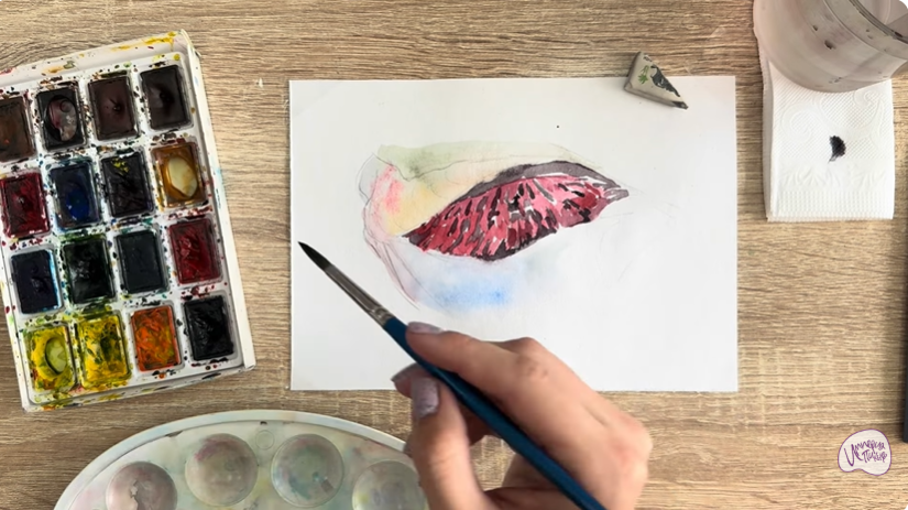 Рисуем Жабры рыбы