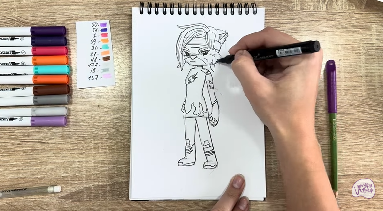 Рисуем Искра из "Джи-Джи Бонд"