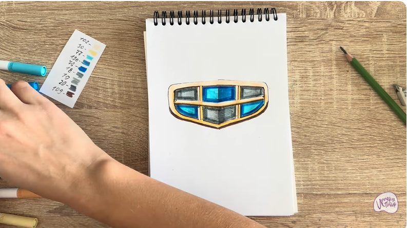 Рисуем Лого GEELY