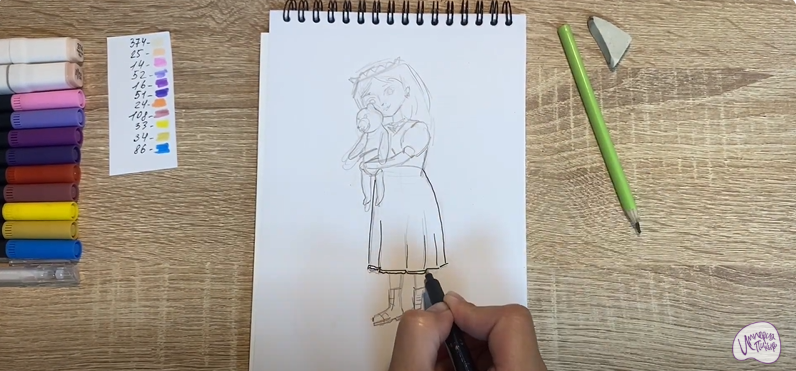 Рисуем Соня из "Царевны"