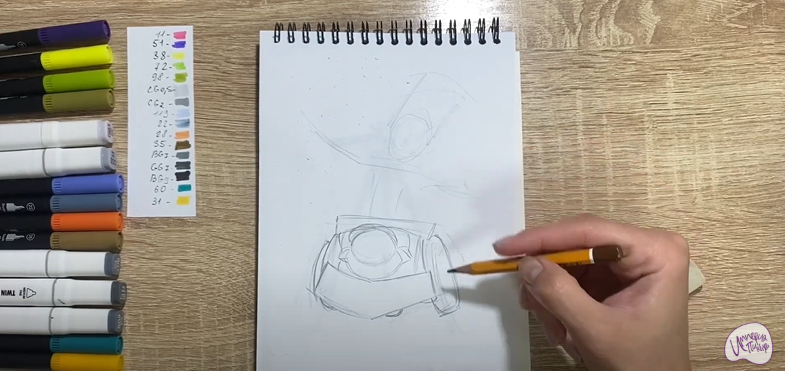 Рисуем Чак из Brawl Stars