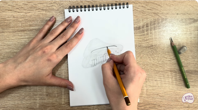 Рисуем Заколка-краб