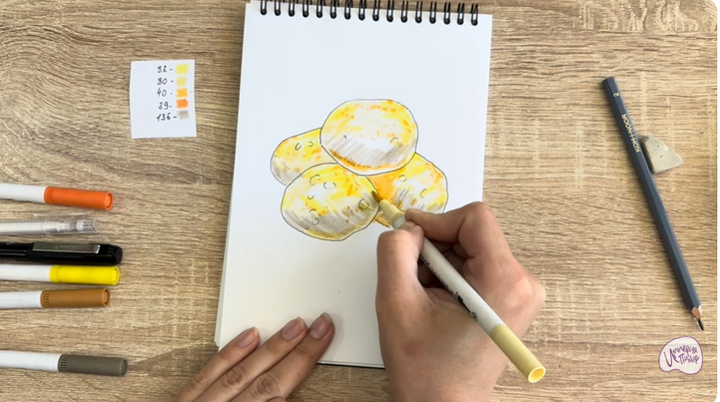Рисуем Баурсаки
