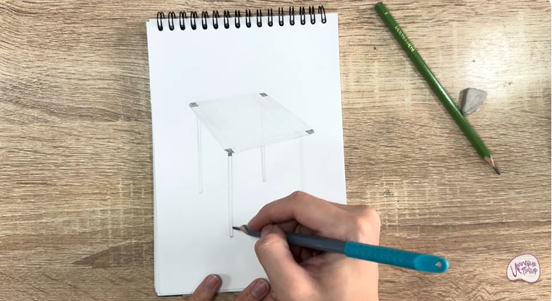 Рисуем Походный стол