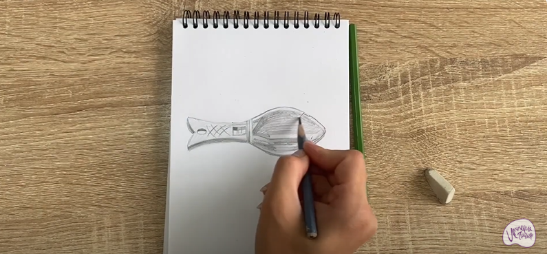 Рисуем Рыбочистка