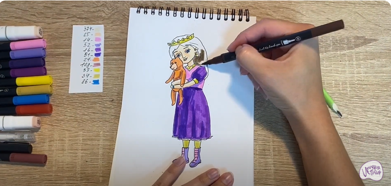 Рисуем Соня из "Царевны"