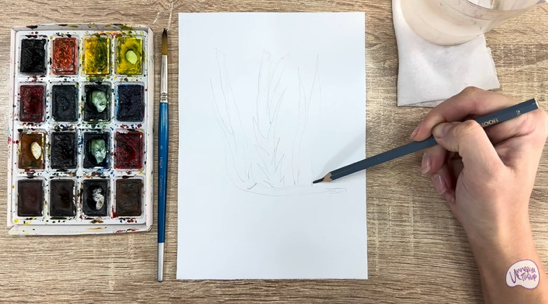 Рисуем Аир болотный