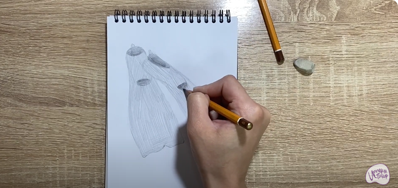Рисуем Ласты для плавания