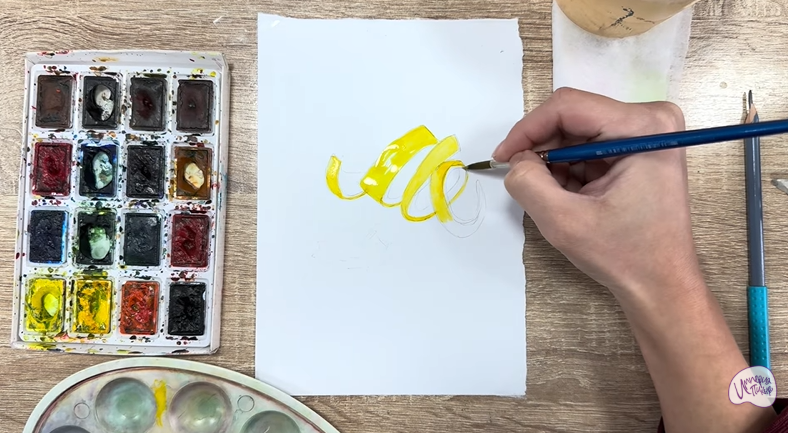 Рисуем Цедра лимона