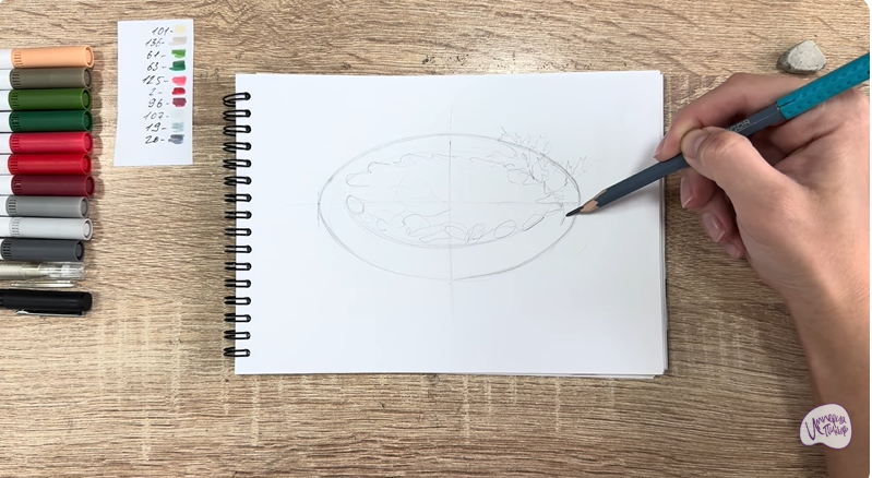 Рисуем Лобио по-грузински