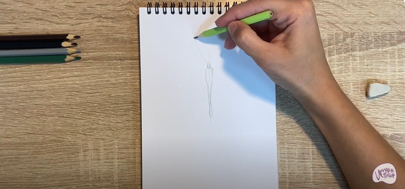 Рисуем Пеструшка Сапфо