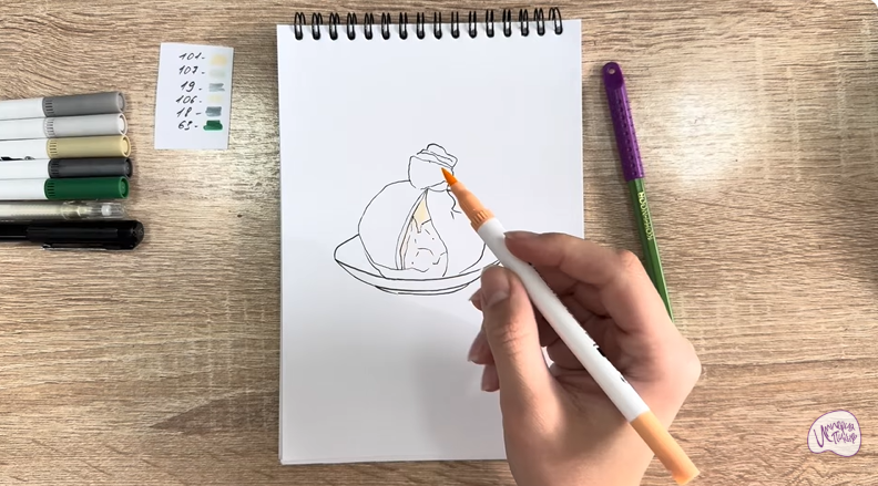 Рисуем Сыр Буратта