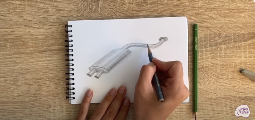 Рисуем Глушитель