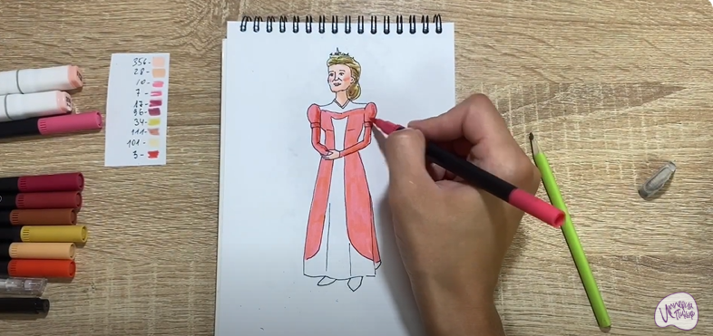 Рисуем Королева Лилиан из "Шрека"