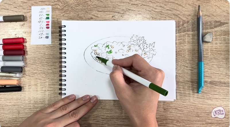 Рисуем Лобио по-грузински