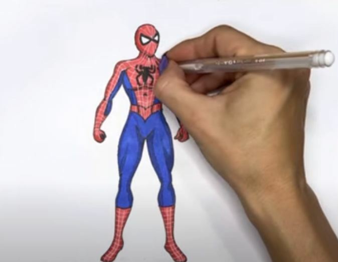 Рисуем Человек паук